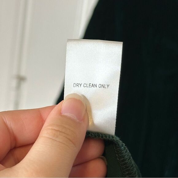 Ivy Jane Forest Dark Green Velvet Silk Blend Scoop Neck Blouse Whinsygoth Grunge - Picture 6 of 6